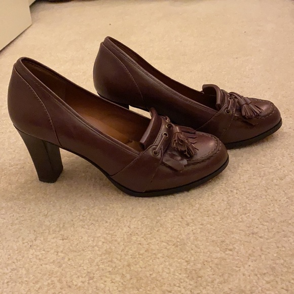 Umberto Raffini Brown Leather Pumps EU 36 US 5-5.5 Fringe & Tassles Heels - Picture 4 of 10